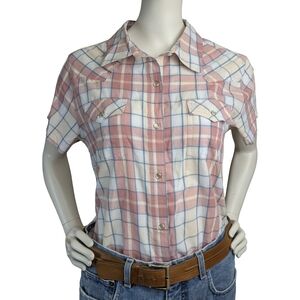 Wrangler "Wrancher" Western Women's Pearl Snap Shirt, Size Medium